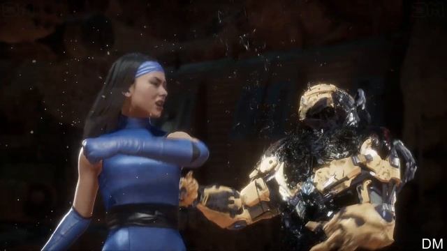 MK11 Kitana Klassic Performs All Fatalities