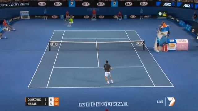 2012 Aus Open DJOKOVIC-NADAL Last SET Mens Final MELBOURNE