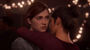 Красивый поцелую Элли и Дины в The Last of Us Part II