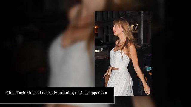 Taylor Swift looks glamorous in white dress as she leaves studio with new beau Matty Healy in NYC смотреть онлайн