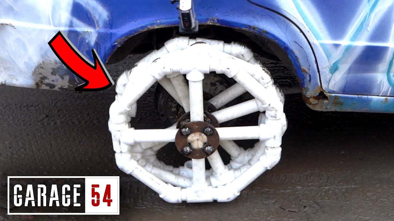 НЕУБИВАЕМЫЕ КОЛЕСА из ПВХ ТРУБ смотреть онлайн