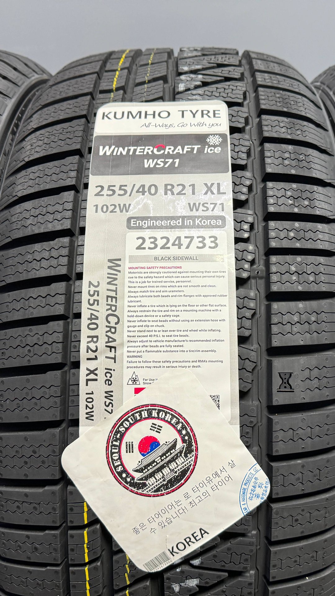 KUMHO WINTERCRAFT WS71 255/40 R21 102W XL