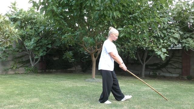 1. Комплекс с палкой "feng mo gun". Традиционное УШУ. (Wushu, Complex with a stick, the 1 part). смотреть онлайн