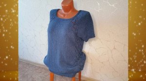 Готовая работа. Кофточка регланом сверху. Рассказываю как вязала.