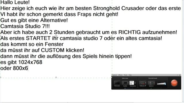 How to record Sronghold (Crusader) - Tutorial | HD 720p смотреть онлайн