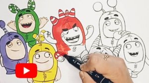 oddbods family #18 | coloring book for kids | раскраска для детей |