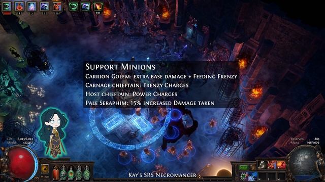 PoE 3.16 - Melee Summon Raging Spirits - Necromancer - Melee SRS - Build Showcase - Build Guide