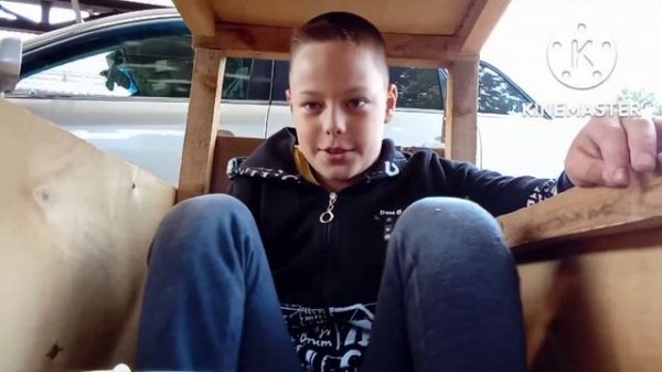 самодельный автомобиль из досок!