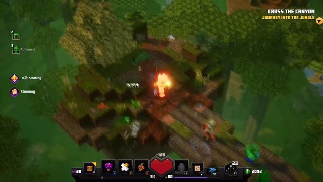 Minecraft Dungeons (Xbox One X) (Jungle Awakens DLC - Part 2 (Dingy Jungle - 2nd Half)) смотреть онлайн