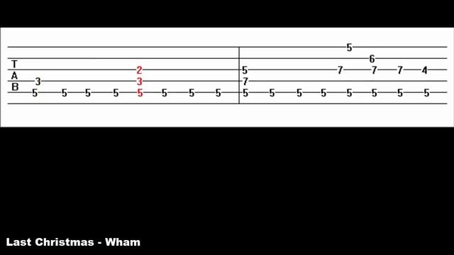 Last Christmas Wham Guitar Tab and Lyrics смотреть онлайн