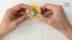 Как связать одуванчик крючком