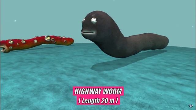 Giant Worm Monster Fights Size Comparison | SPORE смотреть онлайн
