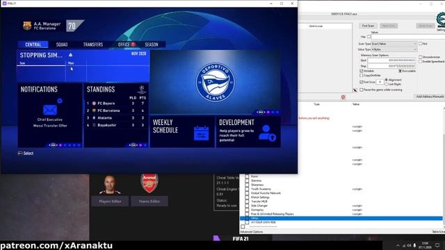 FIFA 21 Cheat Table - How to change team formation and lineup смотреть онлайн