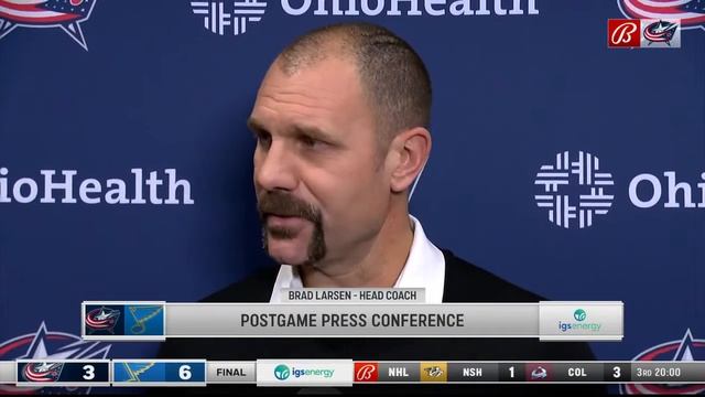 Brad Larsen says the team needs to learn how to respond to strong teams смотреть онлайн