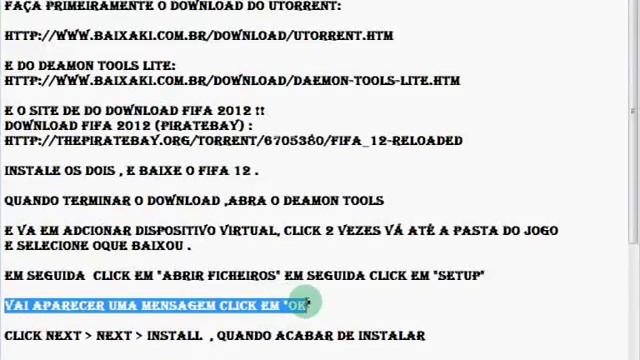 Tutorial : Como Baixar e Instalar Fifa 2012 +Crack Completo смотреть онлайн