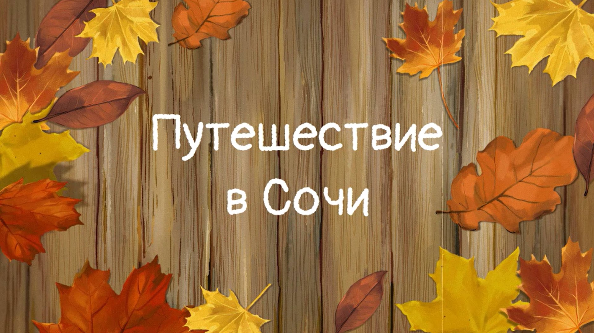 Путешествие в Сочи смотреть онлайн