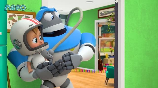 ARPO's Plant of Horror! 🌱 | ARPO the Robot | Funny Cartoons For Kids смотреть онлайн