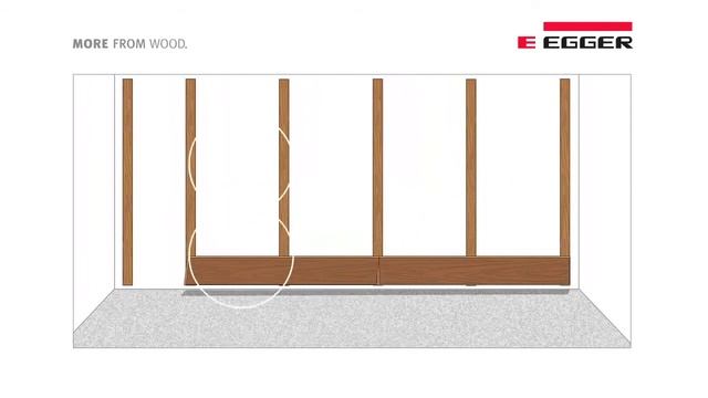 EGGER!!! Установка на стену ламината с замком PRO clic смотреть онлайн