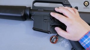 Страйкбольный автомат Cyma M16A1 Vietnam Version CM009A1 (6 мм, металл) видео обзор 4k