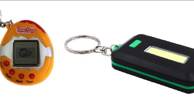 Обзор на Тамагоч и Брелок мини-фонарик. смотреть онлайн