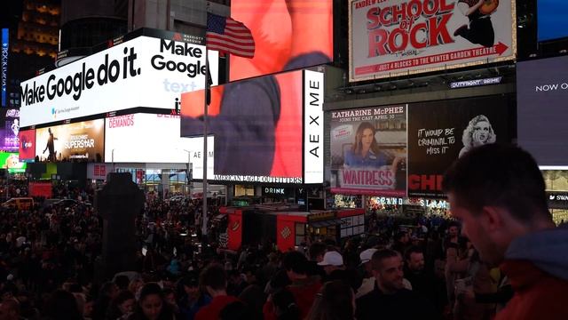 NYC Walk ⁴ᴷ : Times Square by Night New York смотреть онлайн