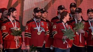 ЧЕСТВОВАНИЕ ЧЕМПИОНОВ В ОМСКЕ | «АВАНГАРД» — ОБЛАДАТЕЛЬ КУБКА ГАГАРИНА | СЕЗОН 20/21 | ЗОЛОТО