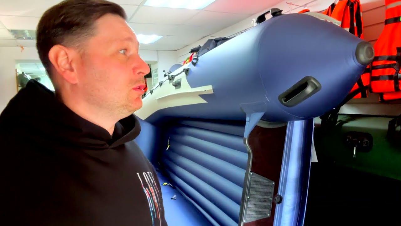 Ширина почти 2 метра! Лодка Хантер СТЕЛС 375 Аэро / НДНД смотреть онлайн