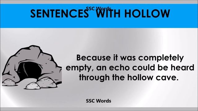 Hollow # Improve English # Meaning and 5 sentences # GRE CAT GMAT word # SSC Words смотреть онлайн