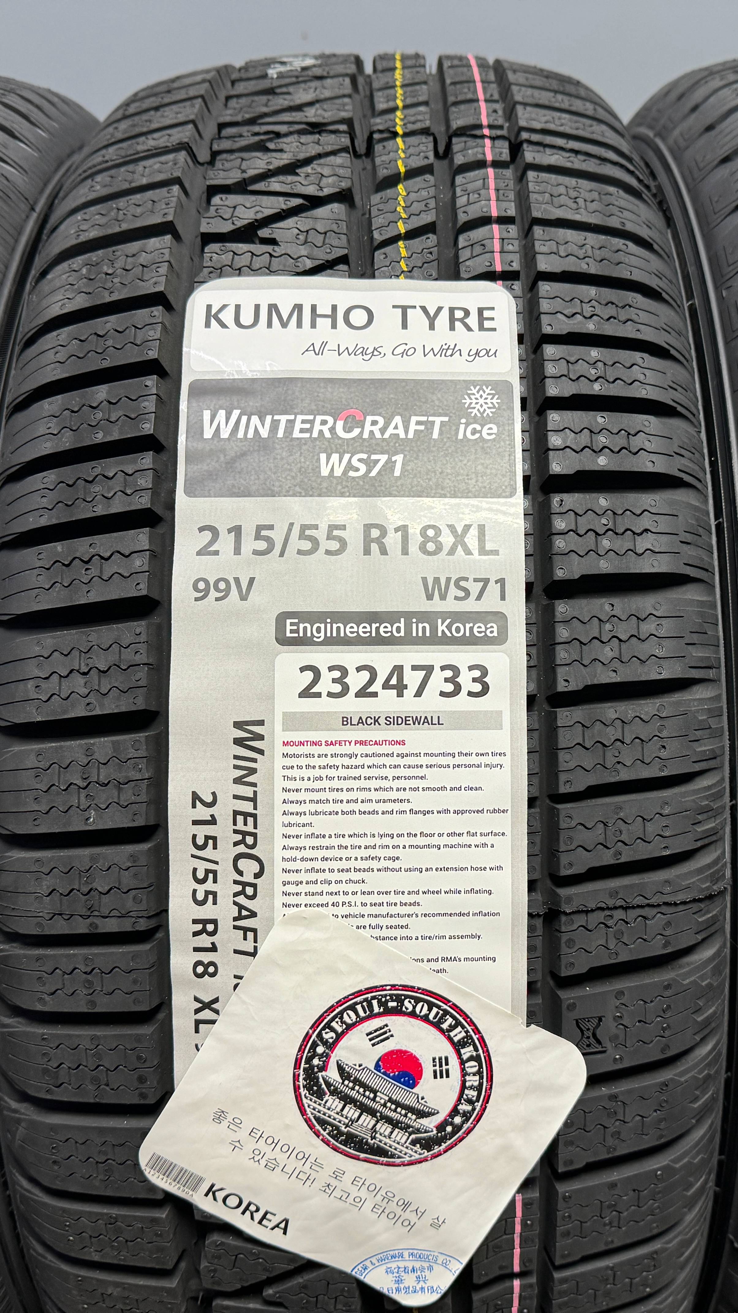KUMHO WINTERCRAFT WS71 215/55 R18 99V