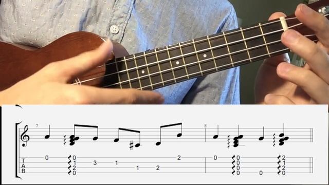 UKULELE. LA VIE EN ROSE UKULELE TUTORIAL смотреть онлайн
