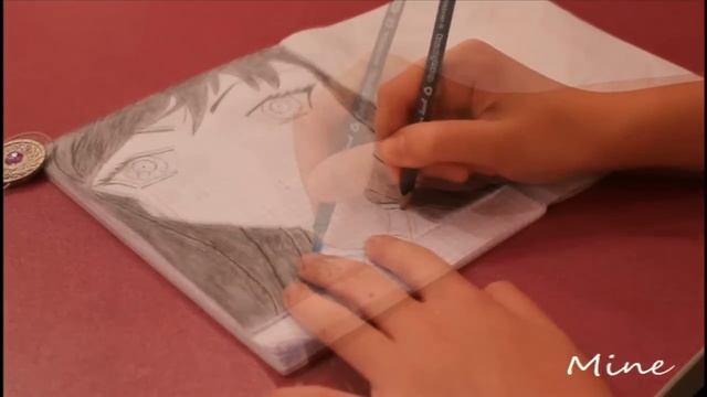 "Mine" Anime drawing | Детский аниме рисунок смотреть онлайн