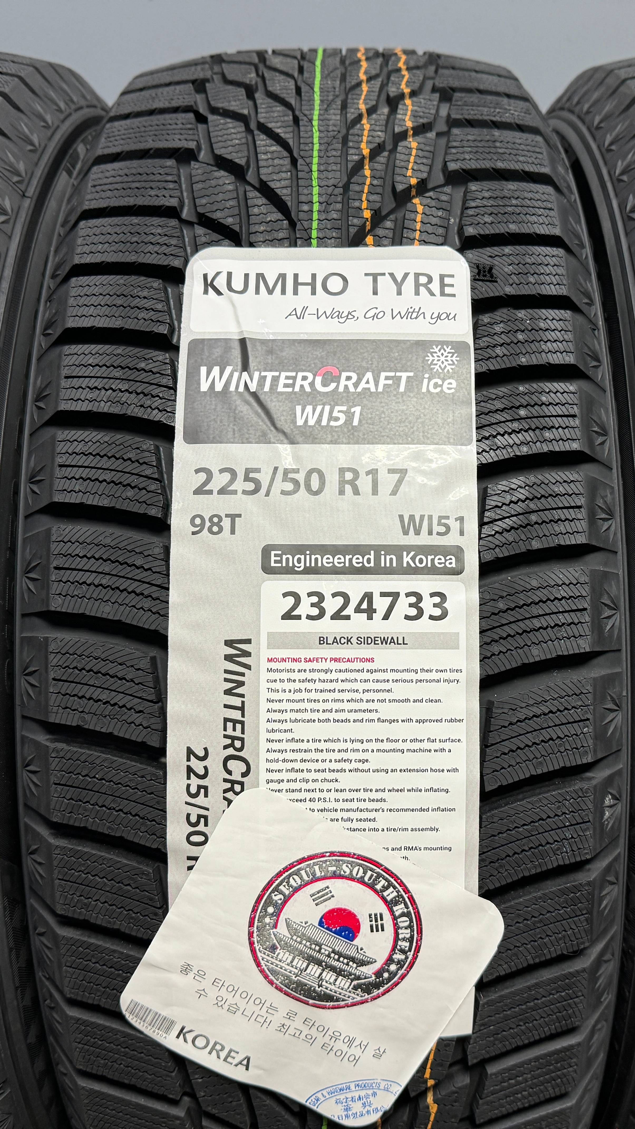 Kumho WinterCraft Ice WI51 225/50 R17 98T XL