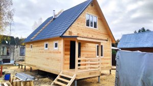 Баня 6 на 8 с мансардой / По индивидуальному проекту.