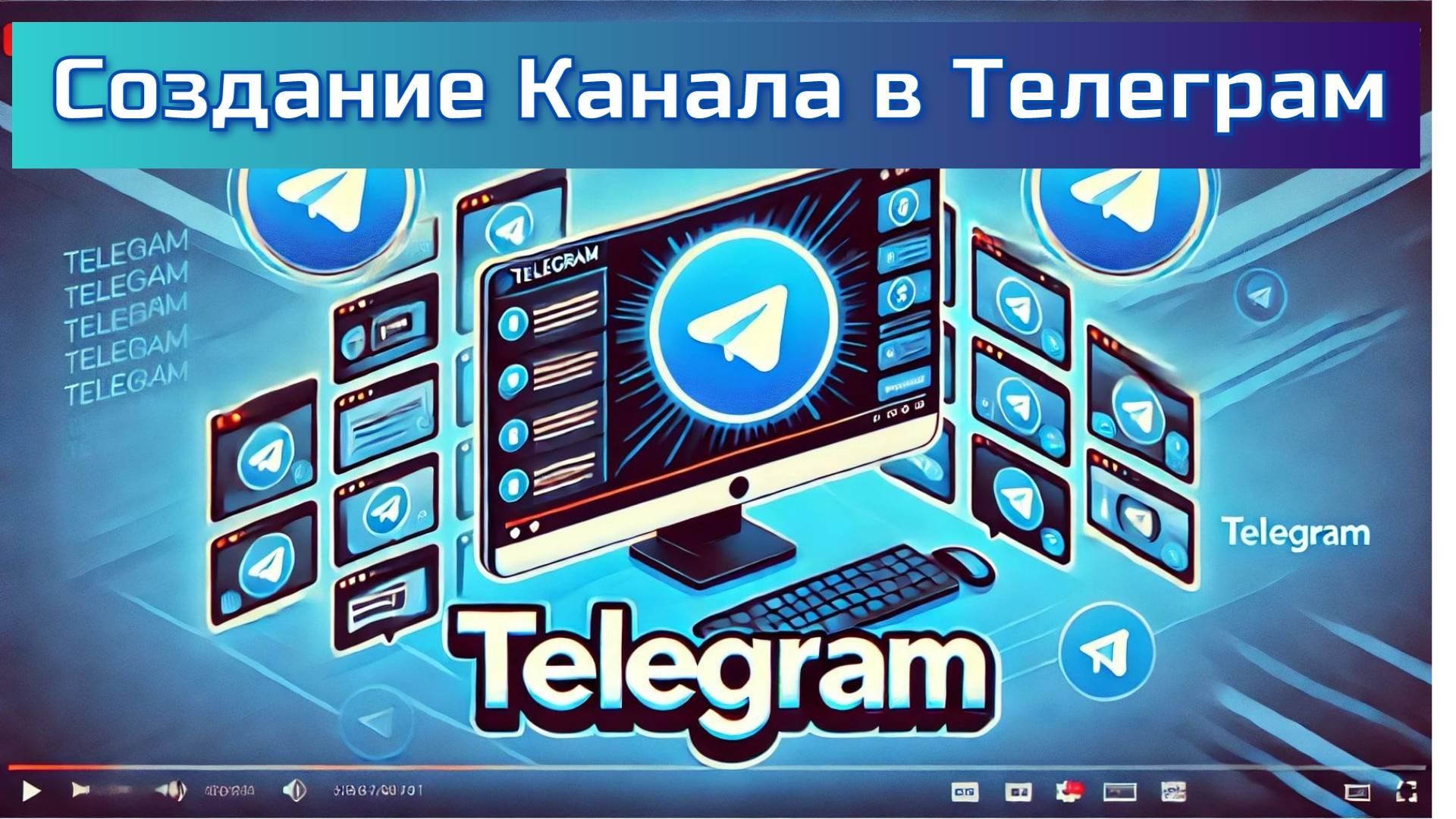 Как Создать Канал в Telegram и Оформить Его за 10 Минут #бесплатно #telegram (2-й урок) смотреть онлайн