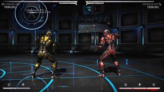 Cyrax Triborg 40% Midscreen Combo Tutorial - Mortal Kombat XL смотреть онлайн
