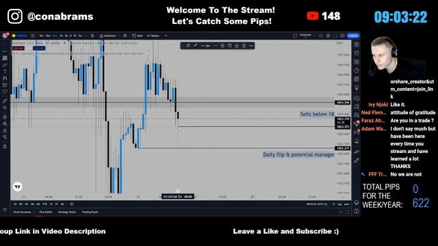 Live Forex Trading | London Session | XAUUSD & GBPJPY - Friday 24/02/2023 смотреть онлайн
