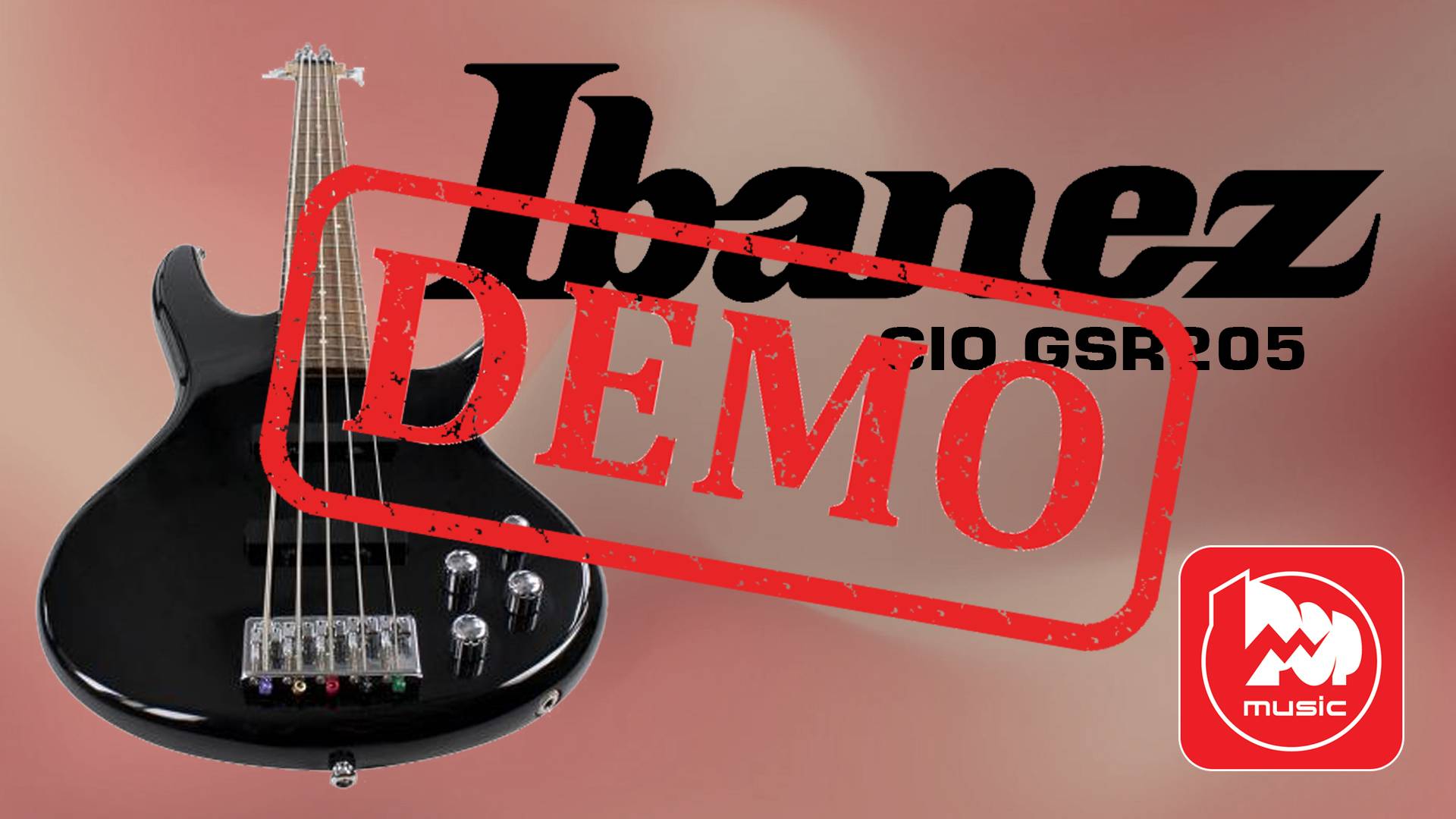 Бас-гитара IBANEZ GIO GSR205-BK - демонстрация звучания смотреть онлайн