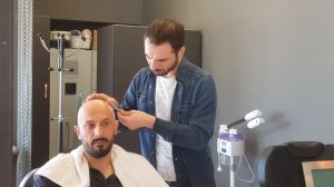 Amazing Man Shaved Head- Relax Barber Sound