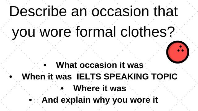 Describe an occasion that you wore formal clothes| latest Ielts speaking cue cards topics смотреть онлайн