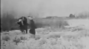 Немецкая военная кинохроника.Атака танков и пехоты на деревню