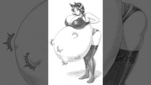 subliminal hyper pregnancy with huge baby