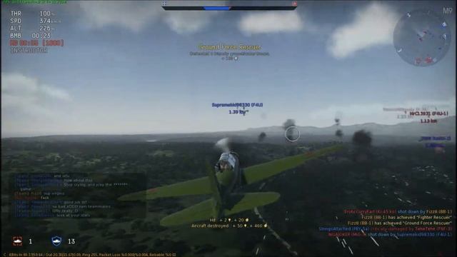 War Thunder - BB-1 Bomber 17 ground streak смотреть онлайн
