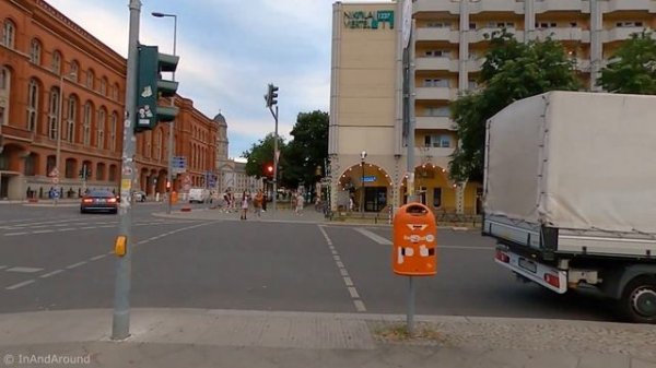 Berlin Germany city walk on a Sunday evening