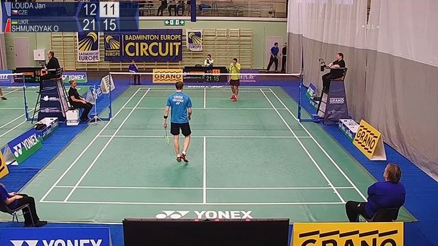 Jan Louda vs Oleksandar Shmundyak (MS, R32) - YONEX Estonian Intl. 2019 смотреть онлайн