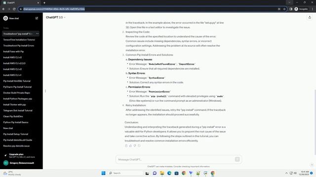 pip install error traceback most recent call last смотреть онлайн