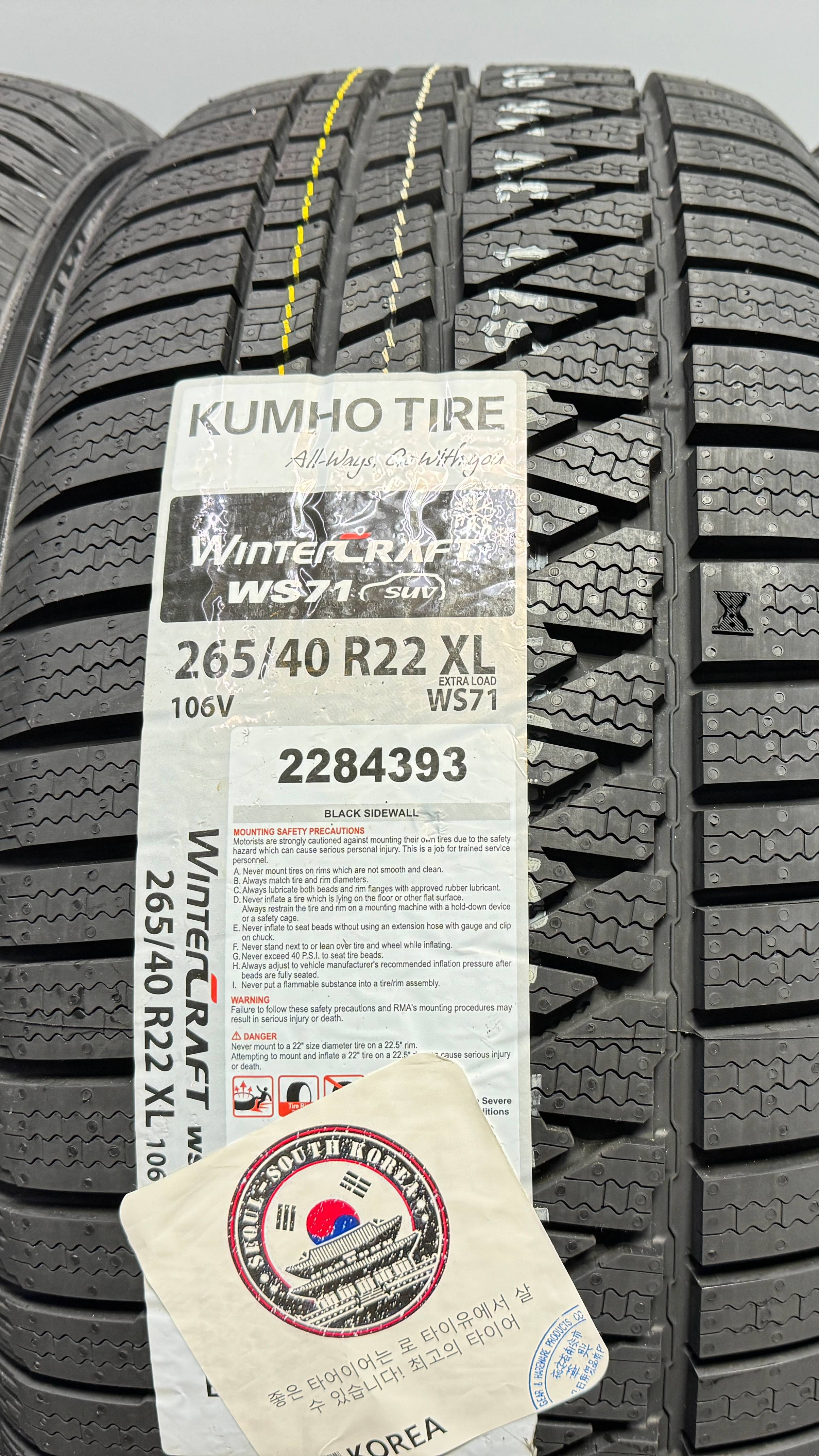 KUMHO WINTERCRAFT WS71 265/40 R22 106V XL
