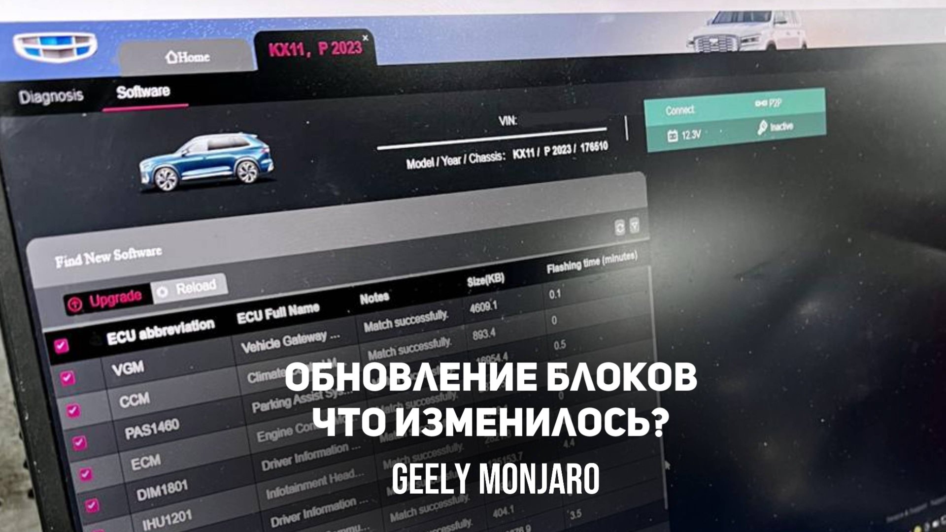 Обновление блоков.Что изменилось? Делать? Камера, Акпп, Автохолд, Климат Джили Монжаро/Geely Monjaro смотреть онлайн