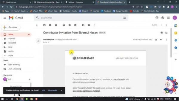 How to transfer squarespace website to another account 2024