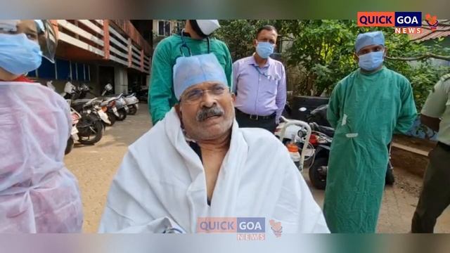 A week after he met with an accident, Shripad Naik was taken on a wheelchair outside the GMC. смотреть онлайн