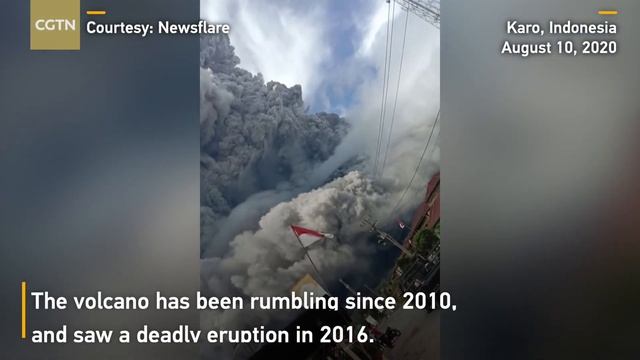 Indonesia's Mt Sinabung erupts for eighth time within a week смотреть онлайн